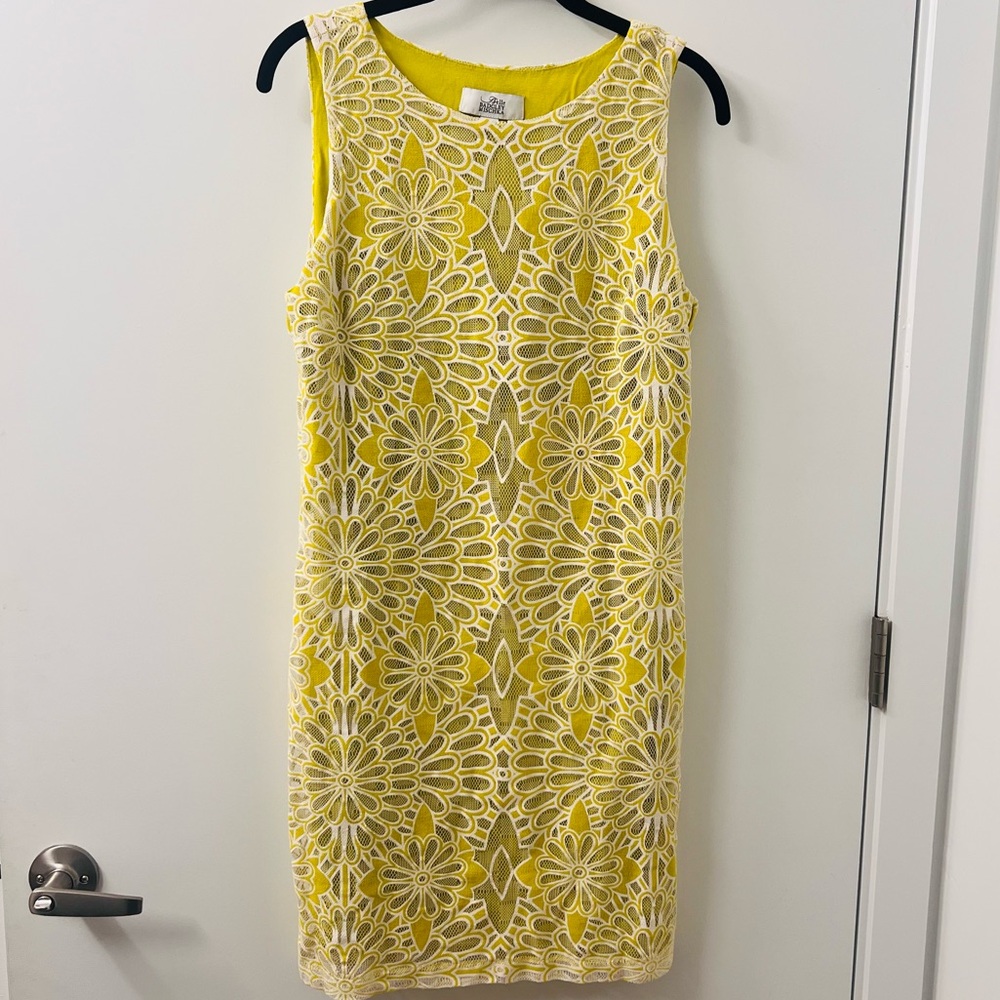 Lime Green & White Lace Badgley Mishka Dress Sz. 8